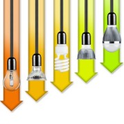 energy class lamp row